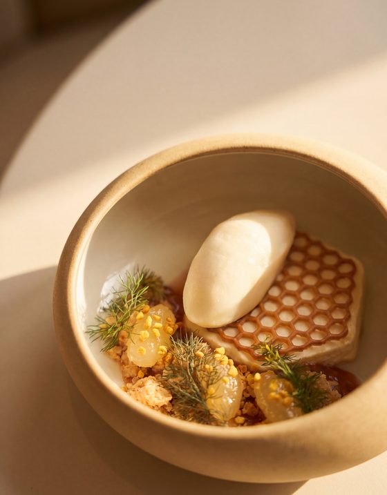 Wild honey parfait